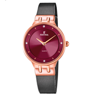 Armbanduhr Festina Dame Mademoiselle in Vernickelt stahl roségold F20600 - F20600
